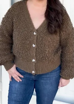 Lainey Strickjacke in Braun
