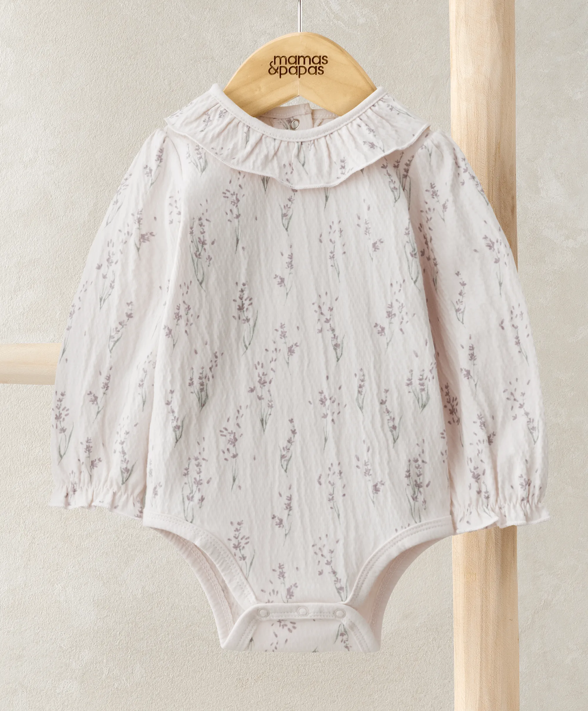 Lavendel Druck Bodysuit Babykids Mamas & Papas