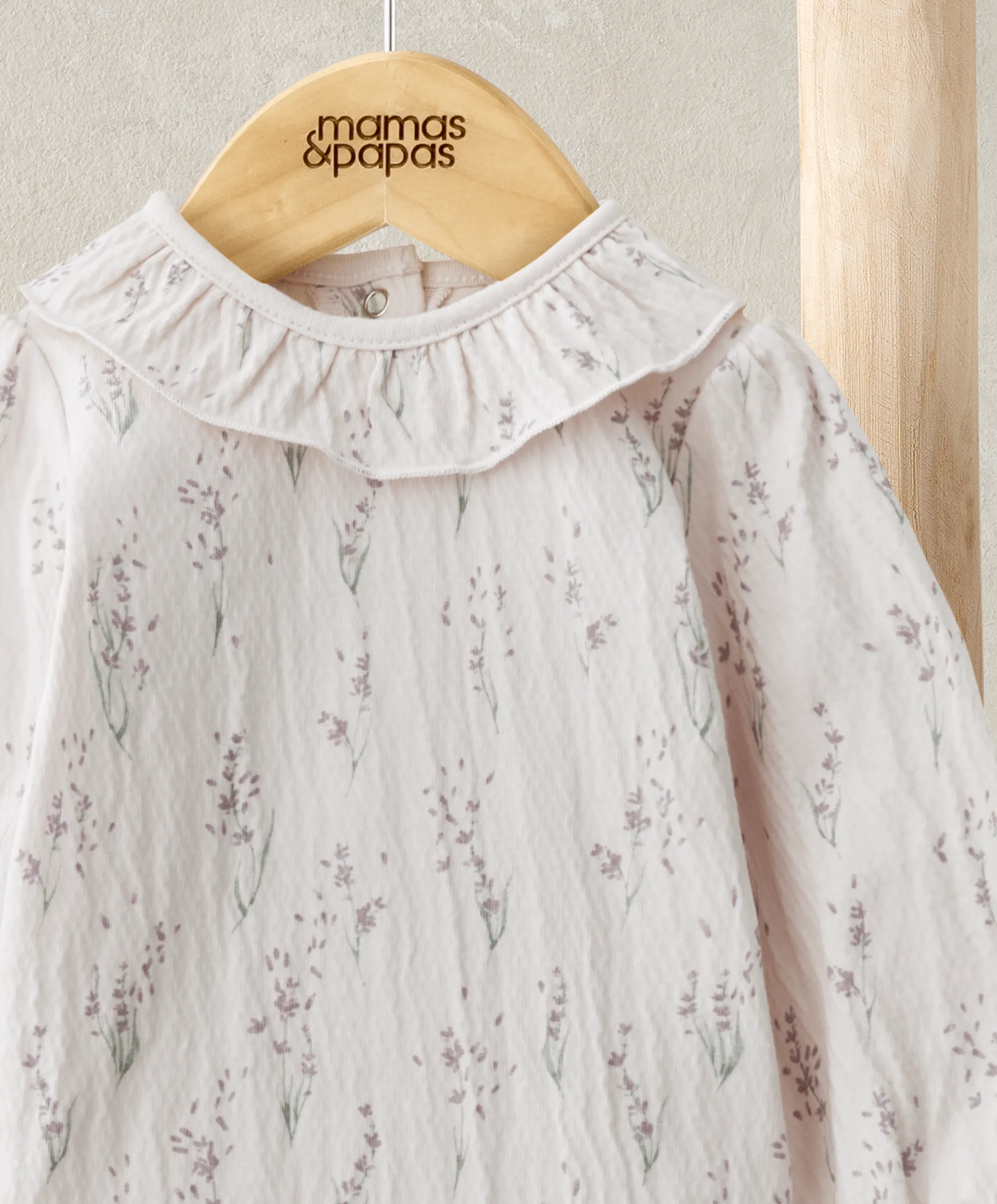 Lavendel Druck Bodysuit Babykids Mamas & Papas
