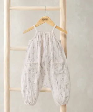 Lavendel Druck Übergroßer Overall