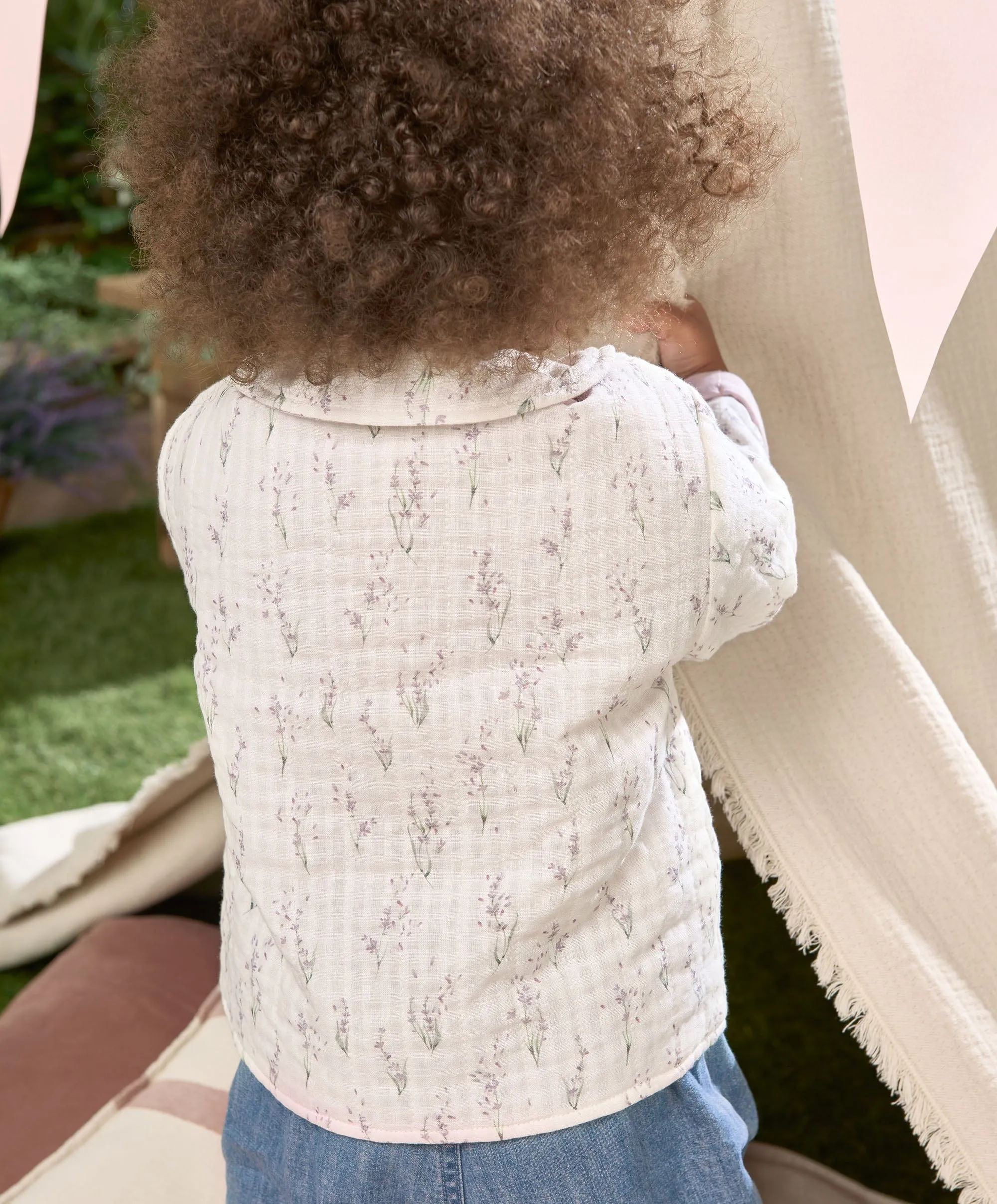 Lavendel bedruckte Steppjacke für Babys und Kinder von Mamas & Papas