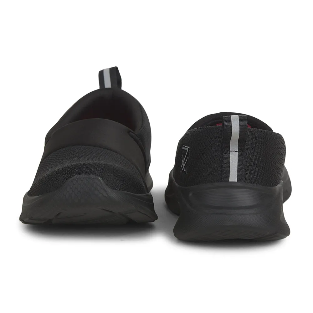 Leap7x Schwarze Freizeitschuhe ohne Schnürung für Damen TRINCY von Liberty