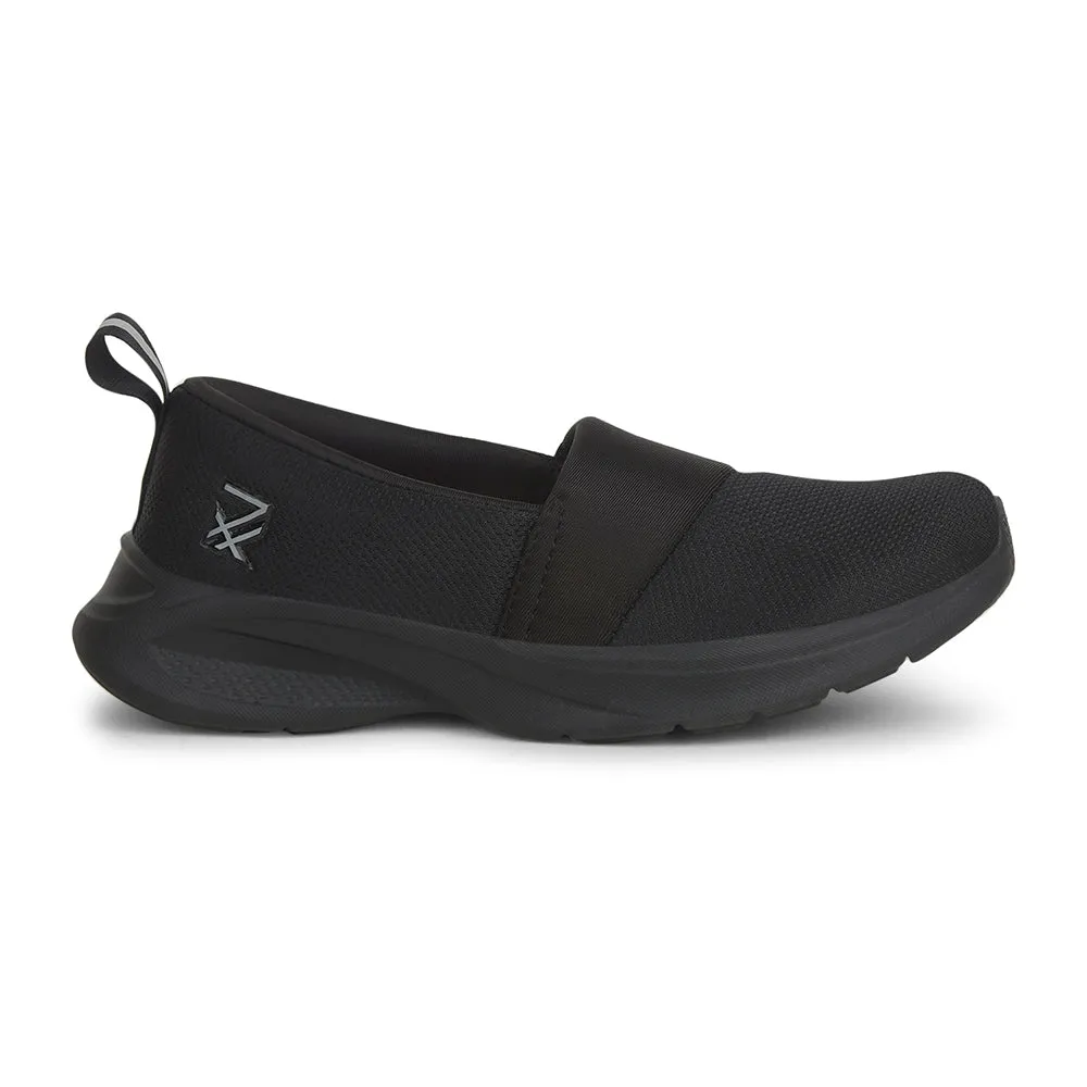 Leap7x Schwarze Freizeitschuhe ohne Schnürung für Damen TRINCY von Liberty