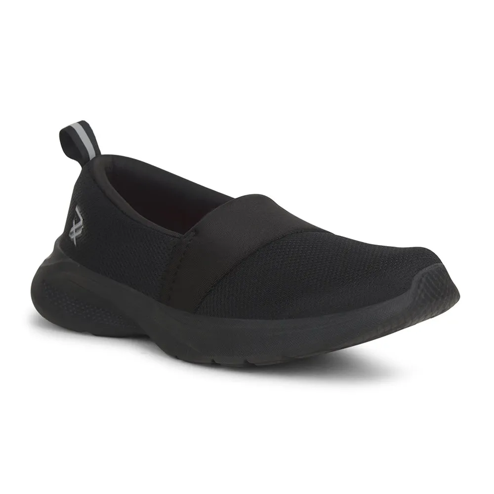 Leap7x Schwarze Freizeitschuhe ohne Schnürung für Damen TRINCY von Liberty
