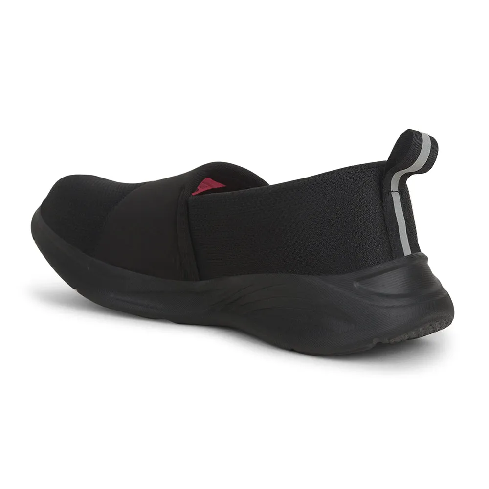 Leap7x Schwarze Freizeitschuhe ohne Schnürung für Damen TRINCY von Liberty