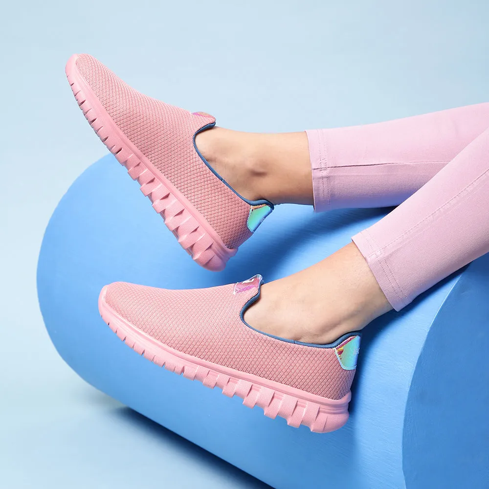 Leap7x Schnürfreie Pfirsichfarbene Bequeme Schlupfschuhe Für Damen EMMA-1 Von Liberty