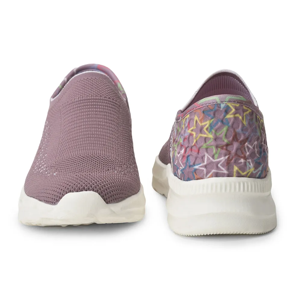 Leap7x Schnürfreie Lila Freizeit-Slip-On Schuhe Für Damen EAZY By Liberty