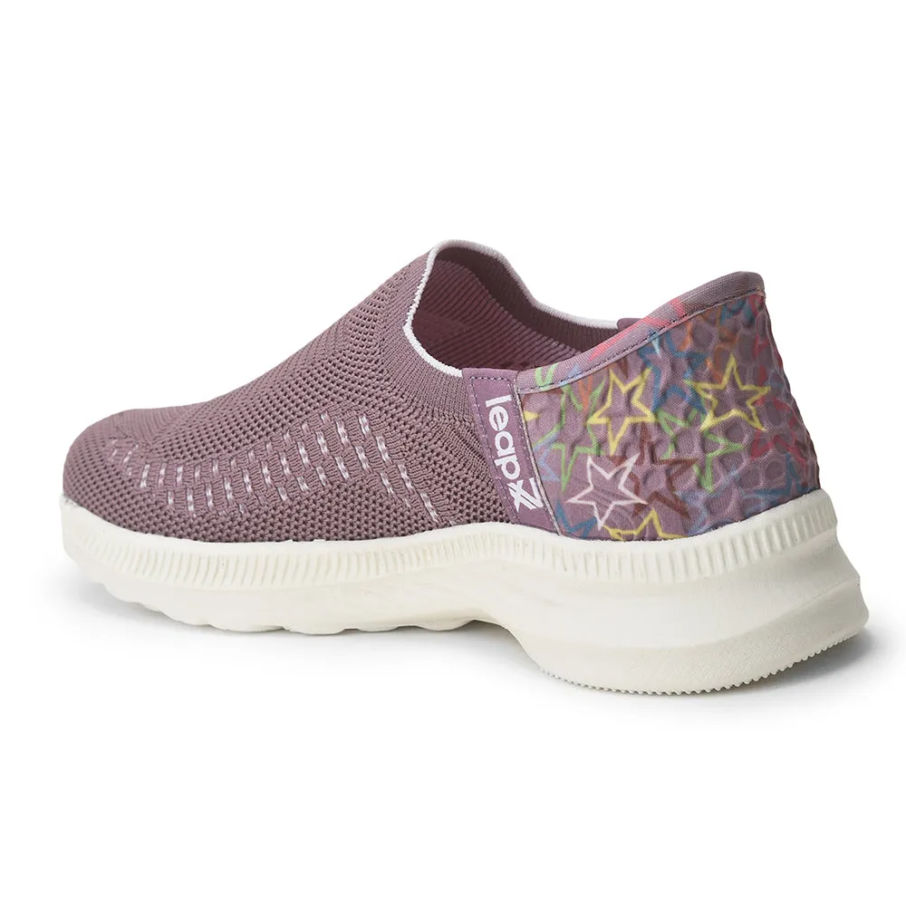 Leap7x Schnürfreie Lila Freizeit-Slip-On Schuhe Für Damen EAZY By Liberty