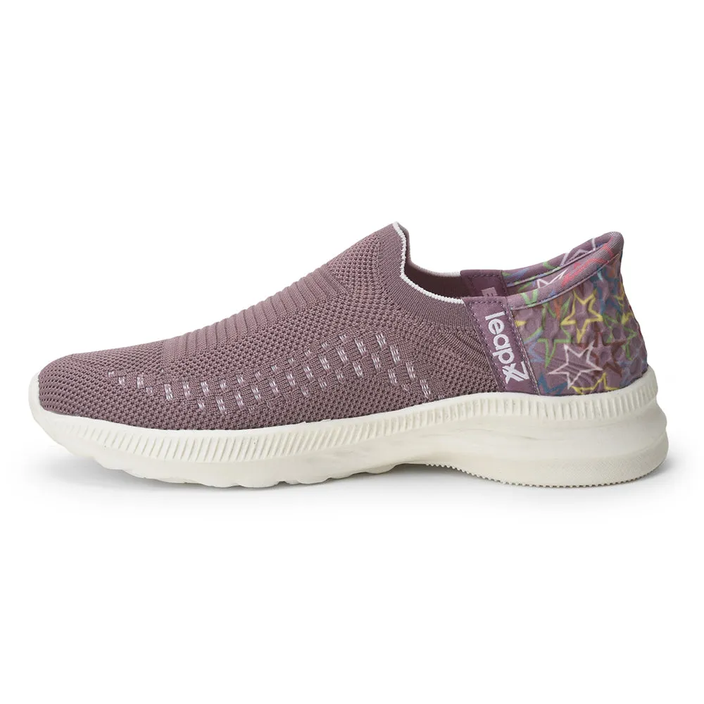 Leap7x Schnürfreie Lila Freizeit-Slip-On Schuhe Für Damen EAZY By Liberty