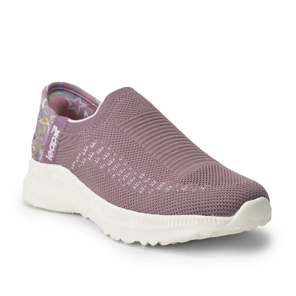 Leap7x Schnürfreie Lila Freizeit-Slip-On Schuhe Für Damen EAZY By Liberty