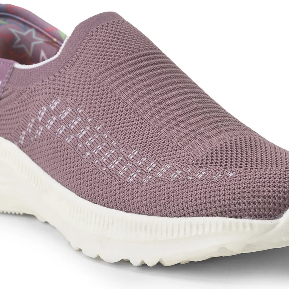 Leap7x Schnürfreie Lila Freizeit-Slip-On Schuhe Für Damen EAZY By Liberty
