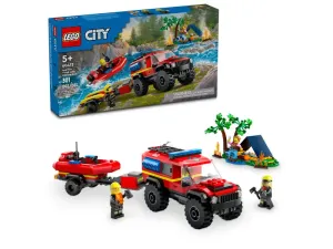 LEGO CITY 4x4 Feuerwehrwagen mit Rettungsboot 60412