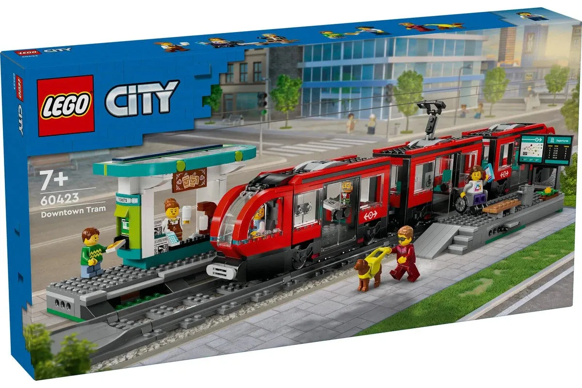 LEGO® City Straßenbahn und Station Innenstadt 60423