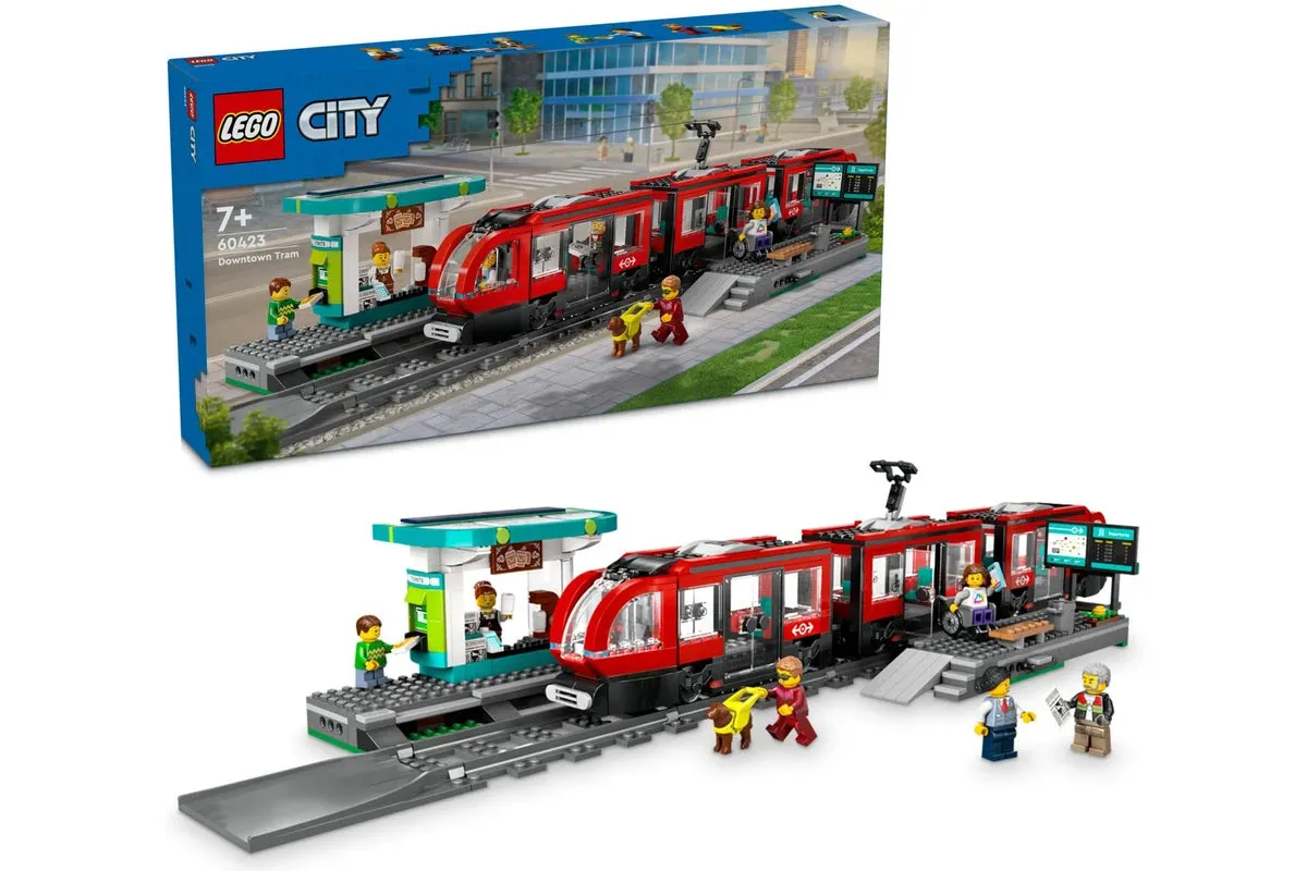 LEGO® City Straßenbahn und Station Innenstadt 60423