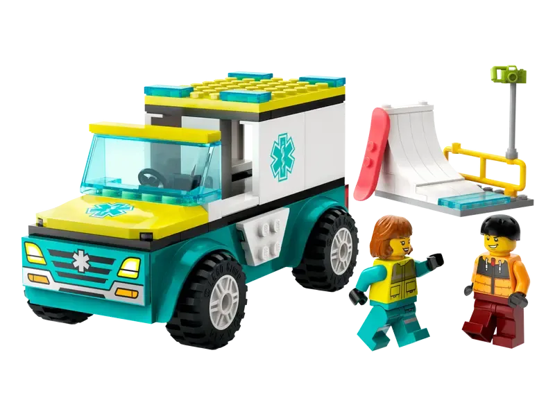 LEGO CITY Notfall-Rettungswagen und Snowboarder 60403