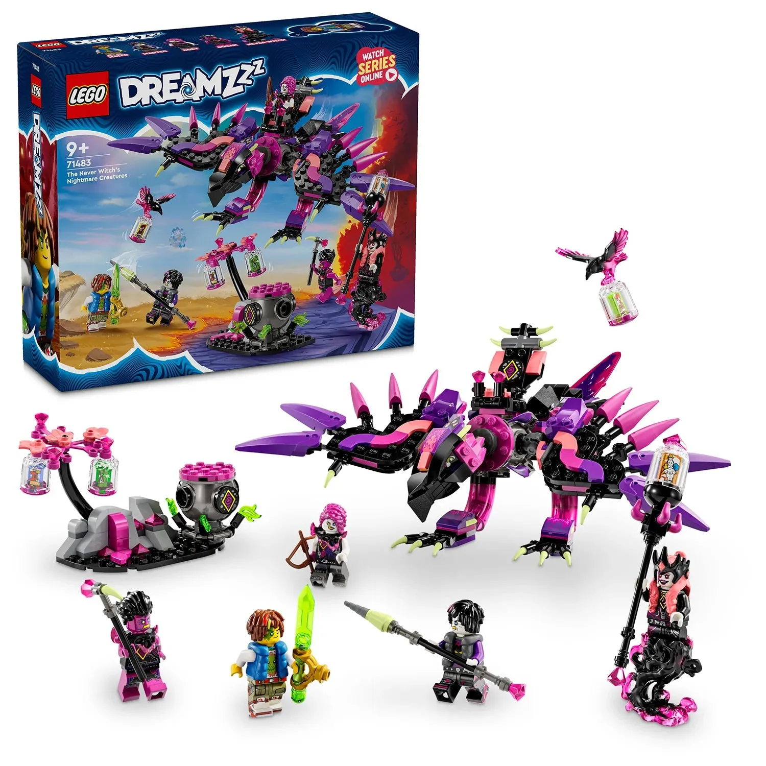 LEGO® DREAMZzz™ Die Albtraum-Kreaturen der Hexe Ohne-Nie #71483