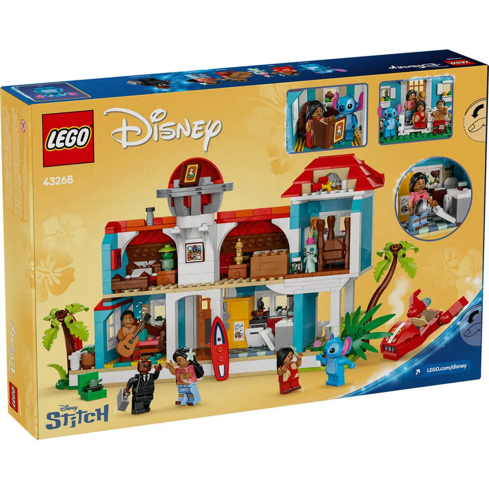 LEGO® Spielzeug LEGO® Disney Lilo und Stitch Strandhaus Bauset mit 834 Teilen (43268)
