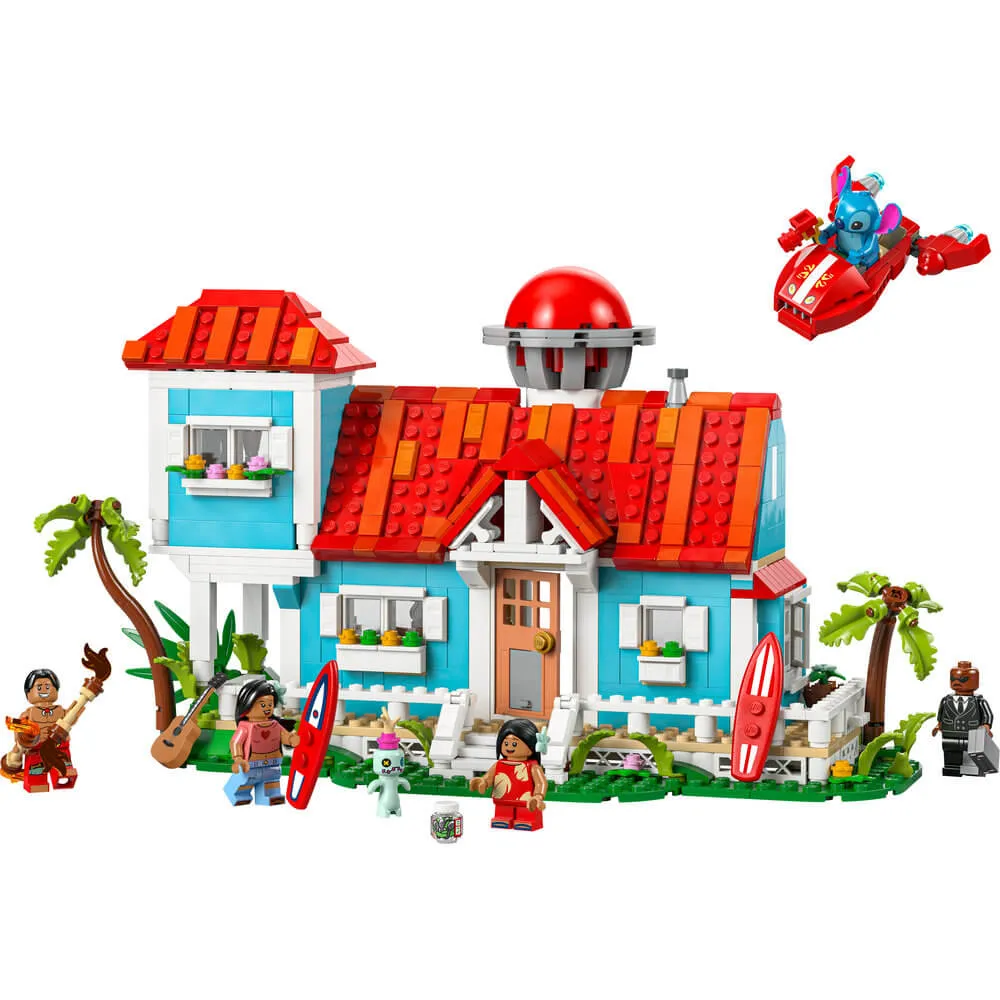 LEGO® Spielzeug LEGO® Disney Lilo und Stitch Strandhaus Bauset mit 834 Teilen (43268)
