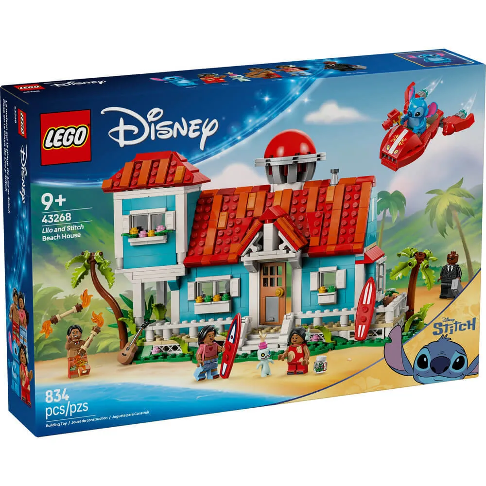 LEGO® Spielzeug LEGO® Disney Lilo und Stitch Strandhaus Bauset mit 834 Teilen (43268)