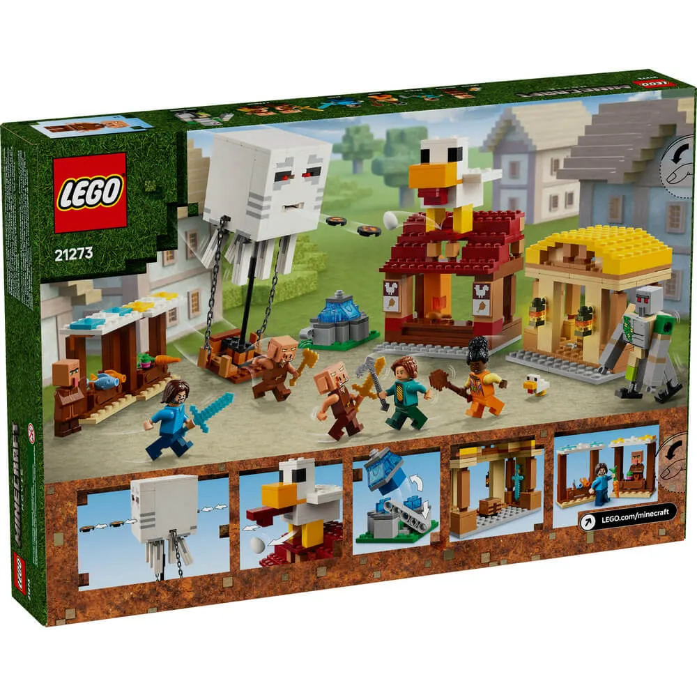 LEGO® Spielzeug LEGO® Minecraft Der Ghast-Ballon-Dorfangriff 555-teiliges Bauset (21273)