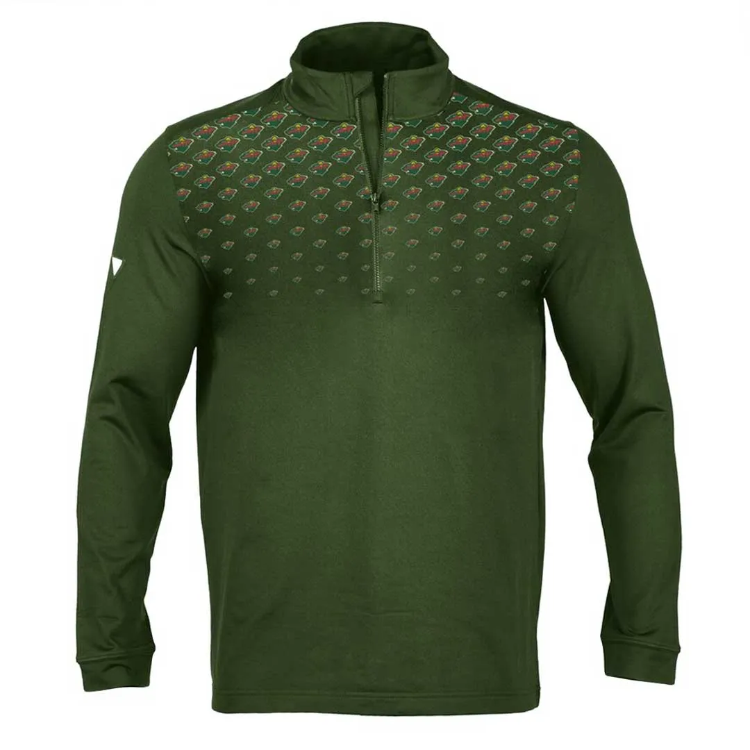 Levelwear - Herren Minnesota Wild PGA Midlayer Viertelreißverschluss Pullover (JT60L 014 MIN)