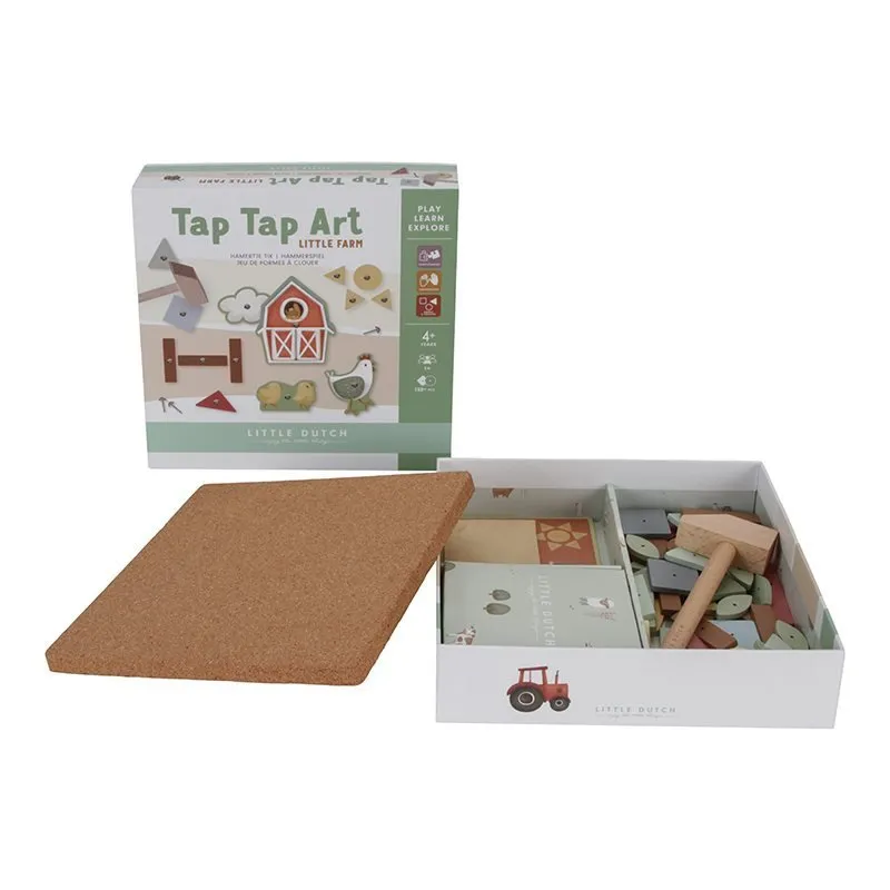 Little Dutch: Klopf-Klopf-Hammer Kunst Kinder Aktivitätsset - Kleine Farm