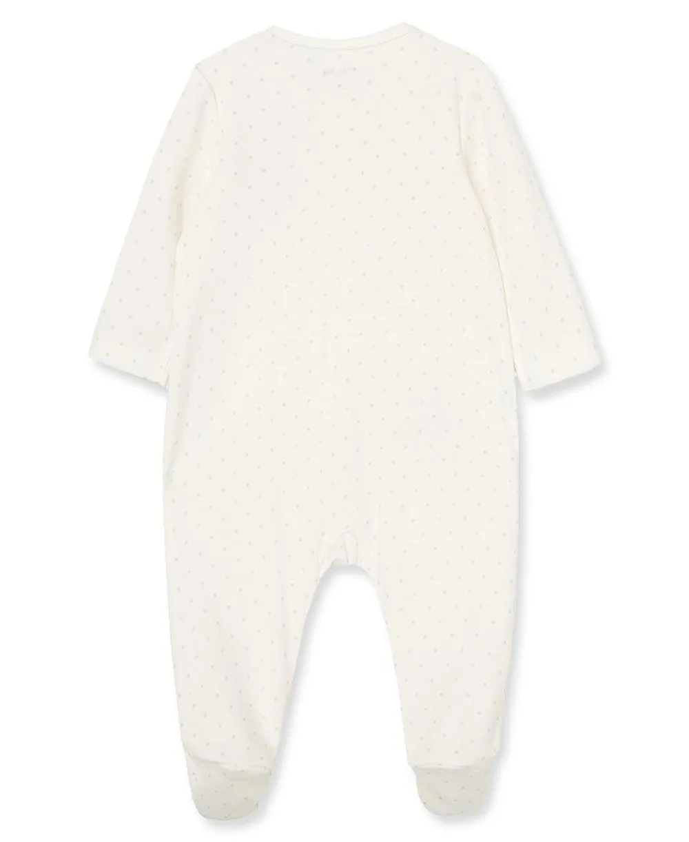 Little Me Zip Fußbedeckender Einteiler und Hut Babykids Little Me