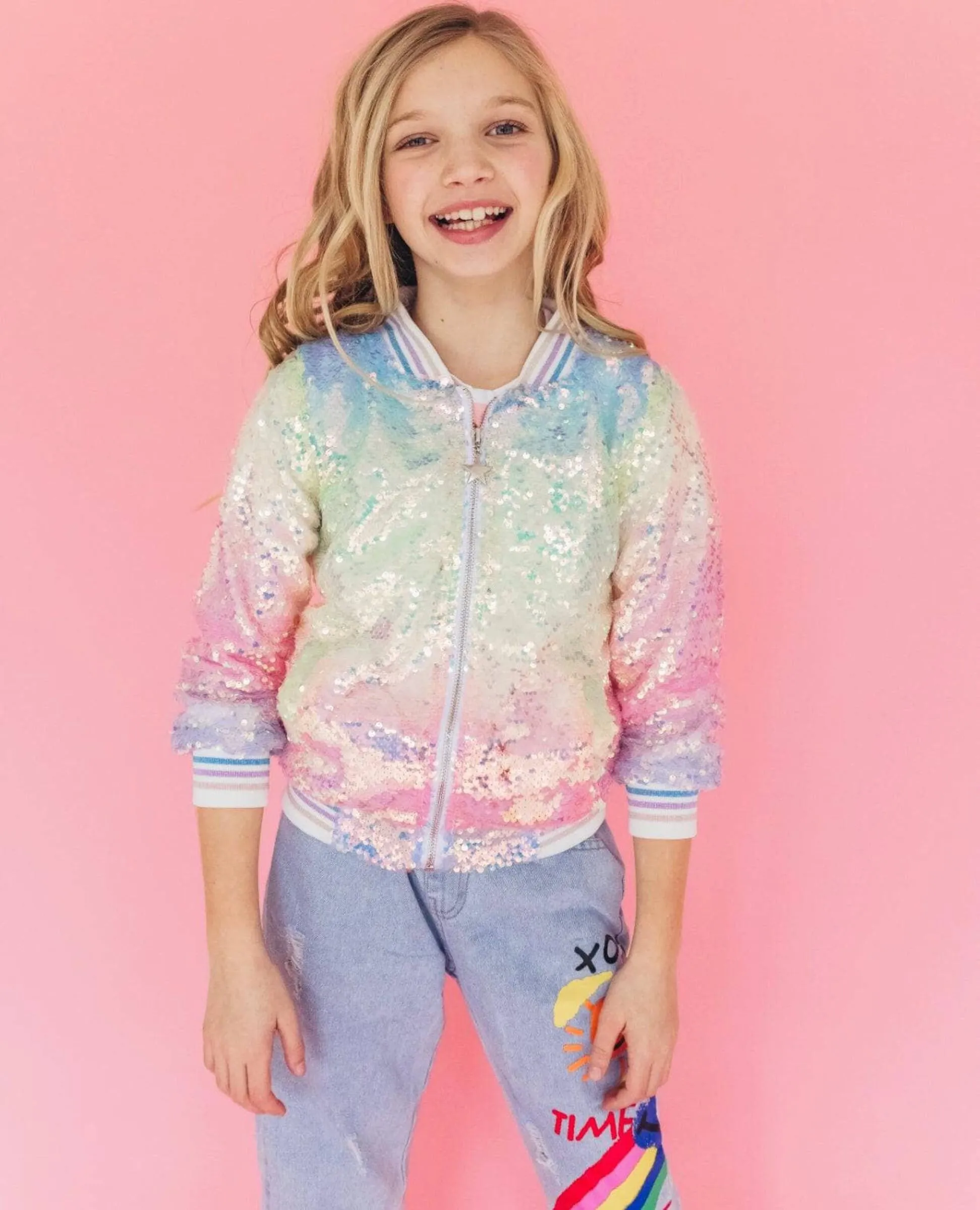Lola   The Boys Jacke mit eisigem Ombré-Glitzer