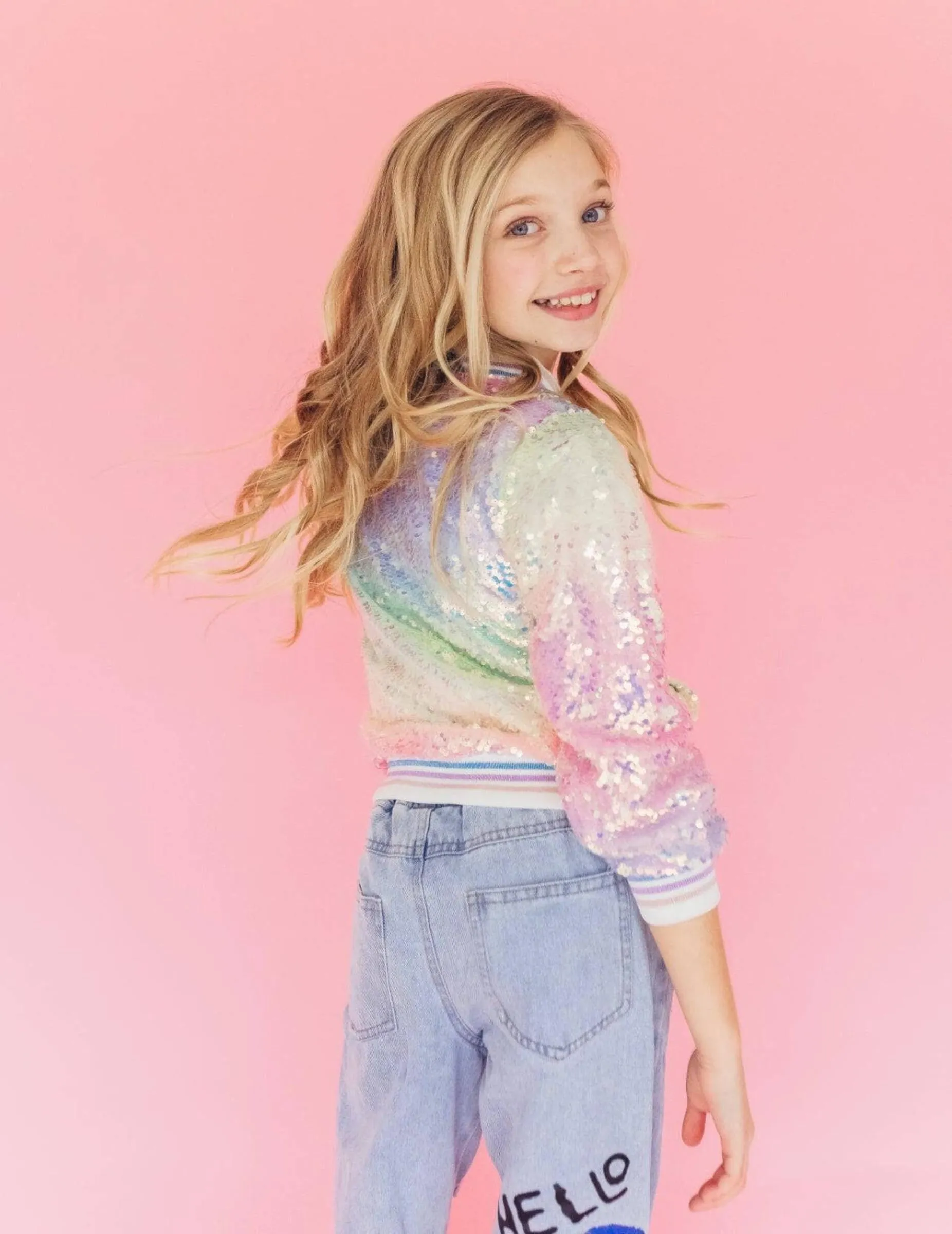 Lola   The Boys Jacke mit eisigem Ombré-Glitzer