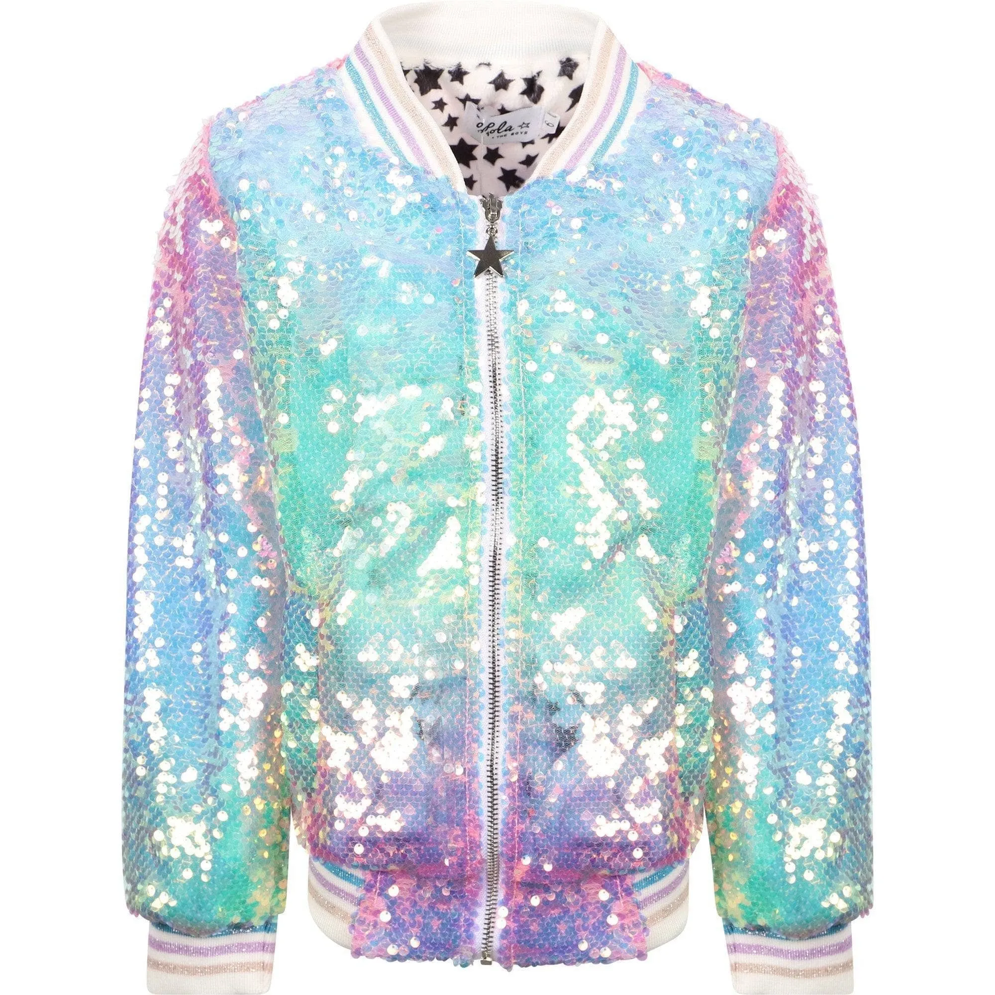 Lola   The Boys Jacke mit eisigem Ombré-Glitzer