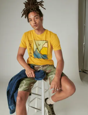 Lucky Brand Pacifico T-Shirt Goldener Gewürz Lucky Brand