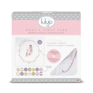 Lulujo Baby's Erstes Jahr Decke und Karten Set - Ist sie nicht bezaubernd