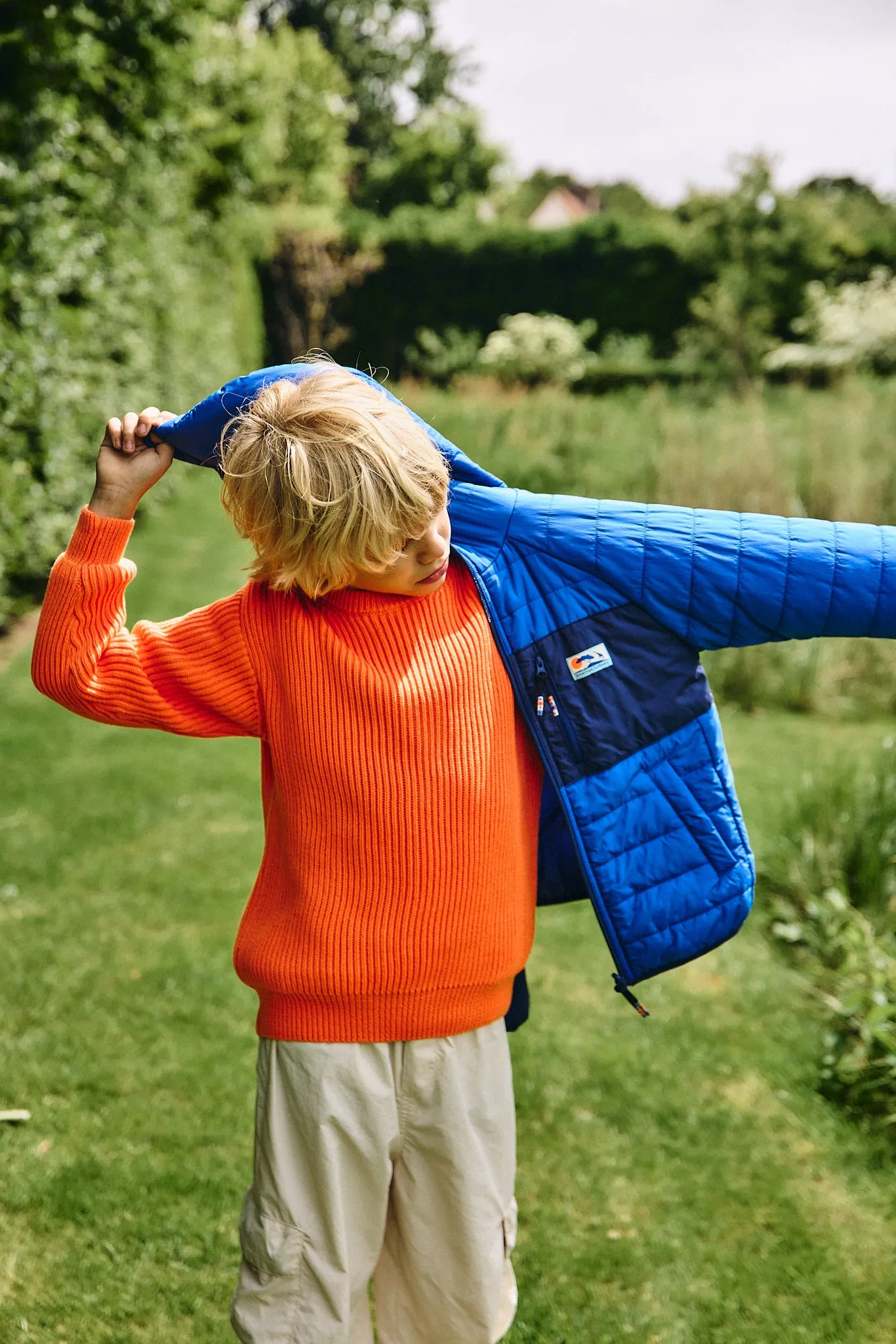lupan REVERSIBLE Windjacke 000707 - hellblau Ao76 Kleidung Jungen Mädchen