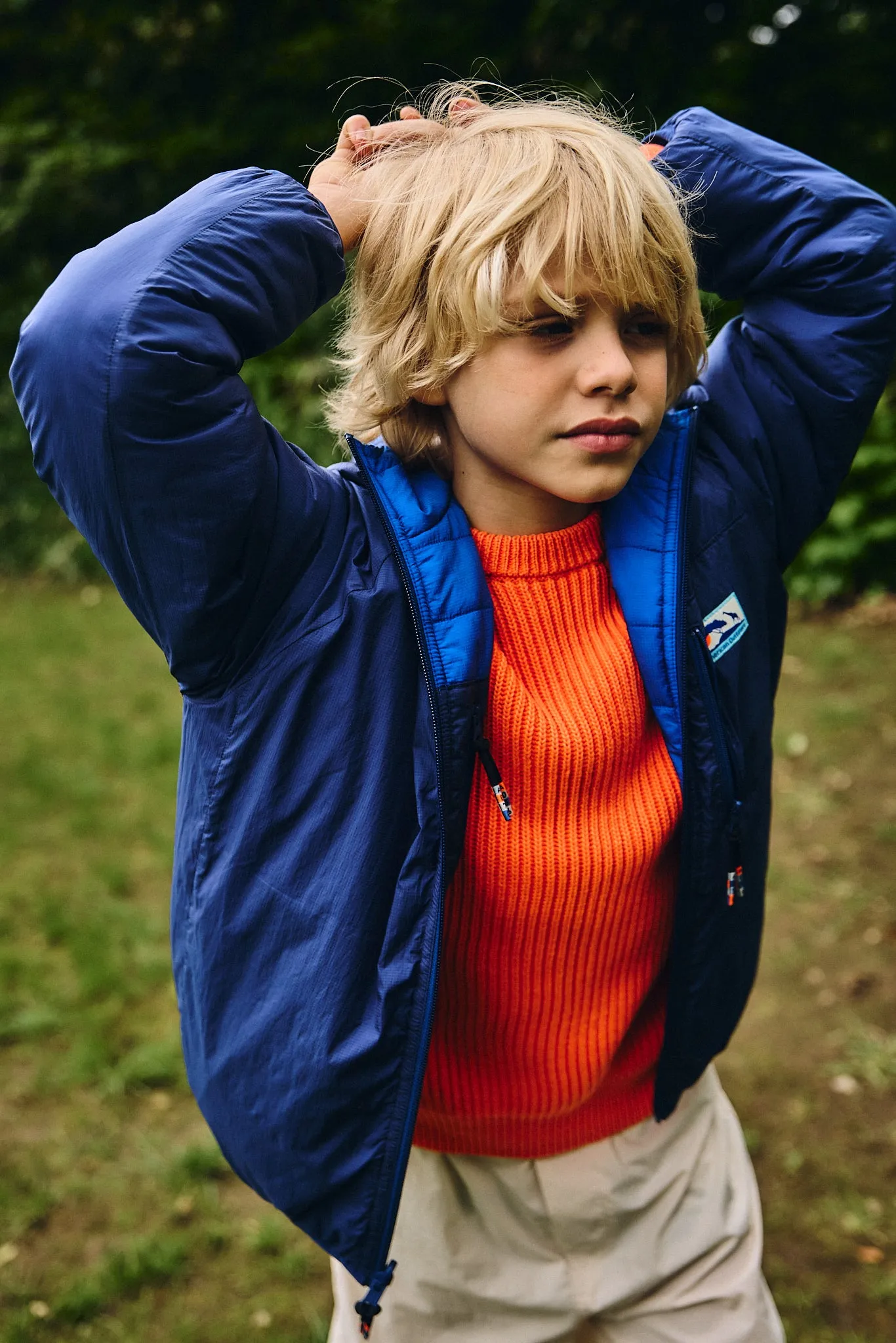 lupan REVERSIBLE Windjacke 000707 - hellblau Ao76 Kleidung Jungen Mädchen