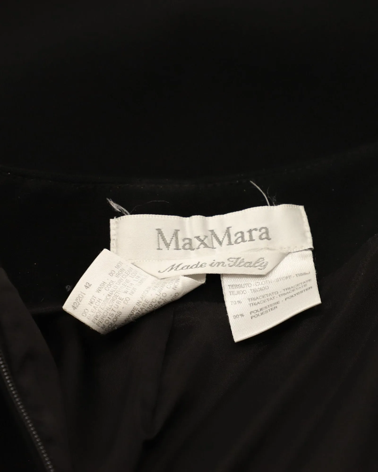Max Mara Midirock in Schwarz aus Triacetat
