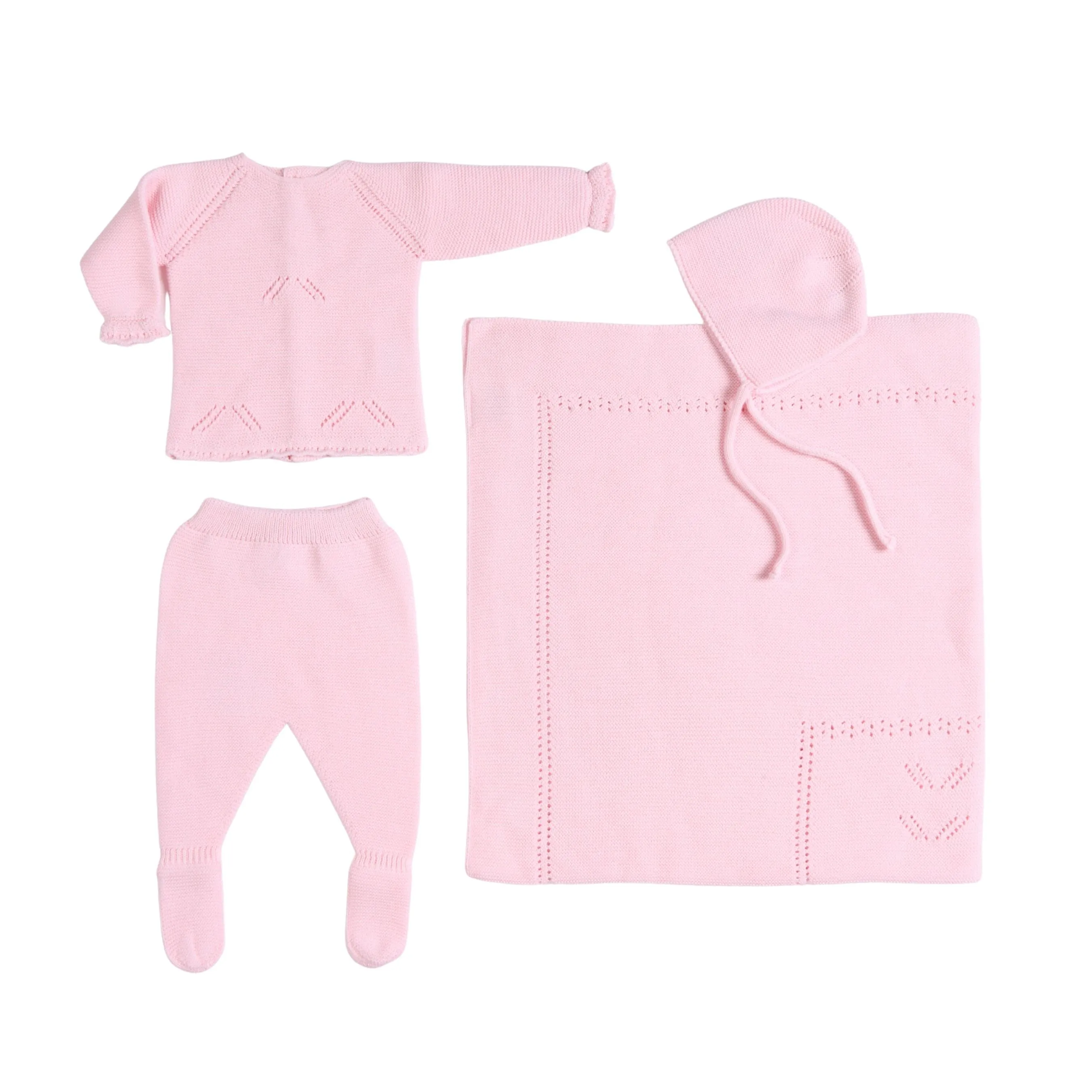 Meli | Baby-Mädchen Rosen-Ballerina Layette-Set (4) Babykids_Bebe-Sweeny