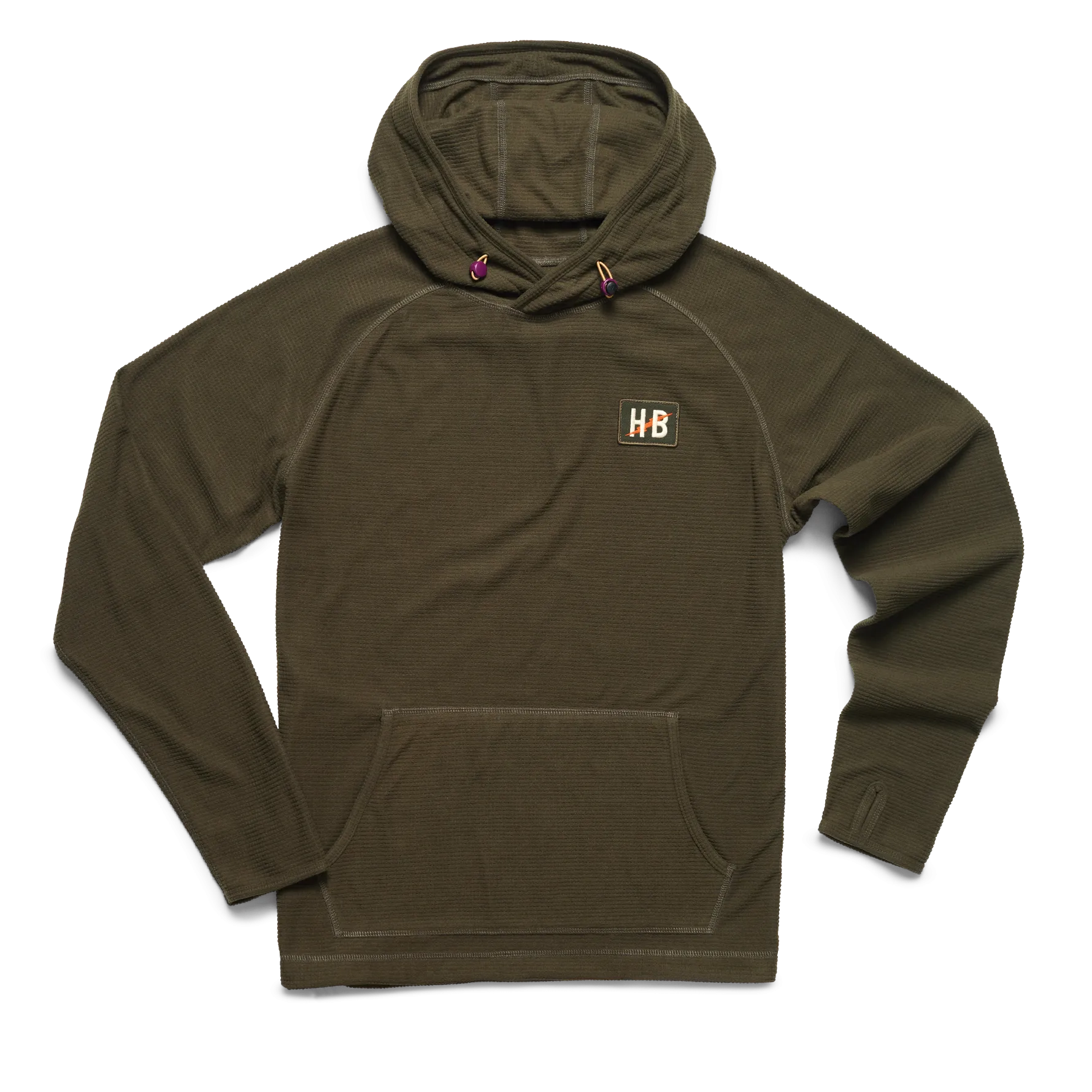 Herren Palo Duro Grid Fleece Kapuzenpullover