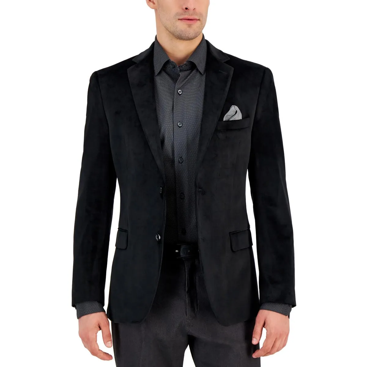 Herren-Sportjacke aus festem Samt