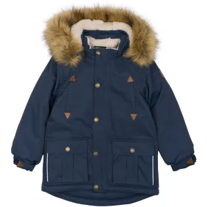 Mikk-Line Blaue Nächte Twill Nylon Parca Babykids_Mikk-Line