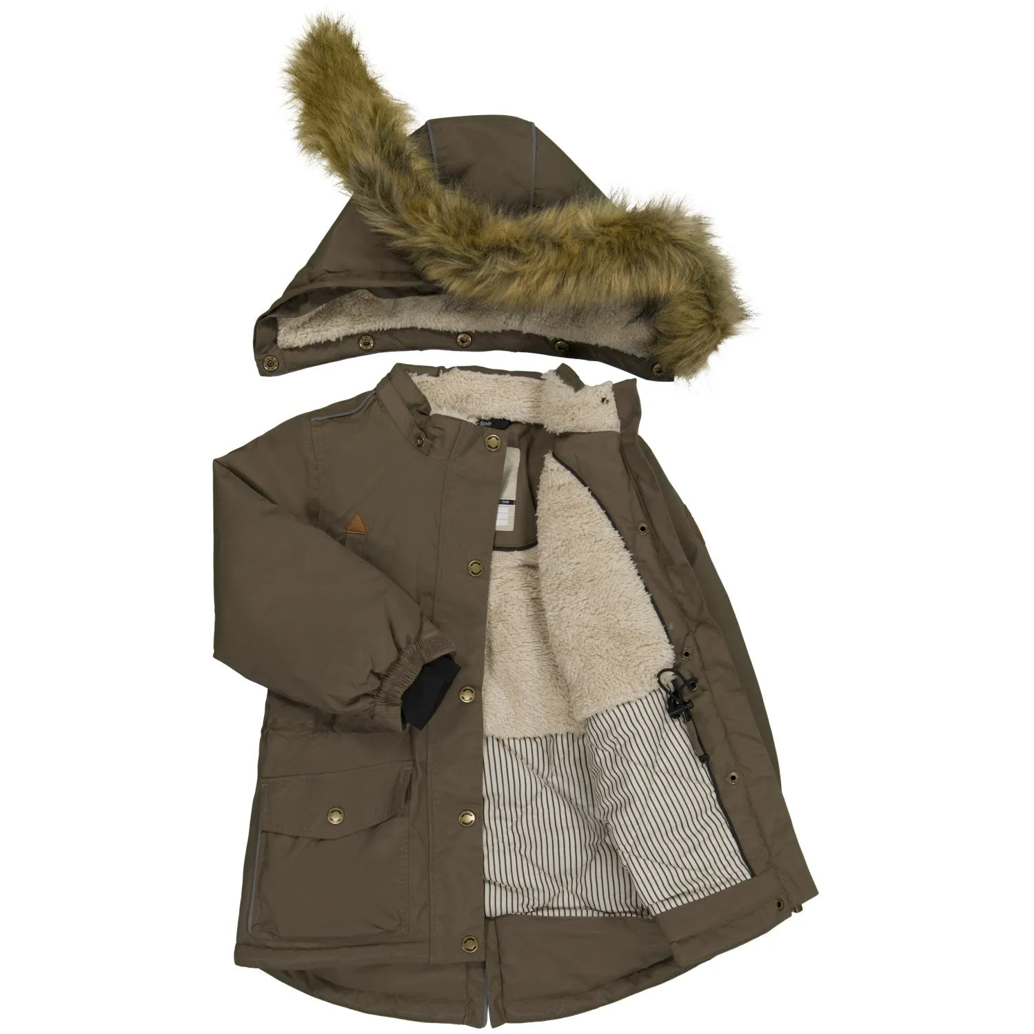 Mikk-Line Schokoladen-Chip Köper-Nylon-Parka Babykids_Mikk-Line