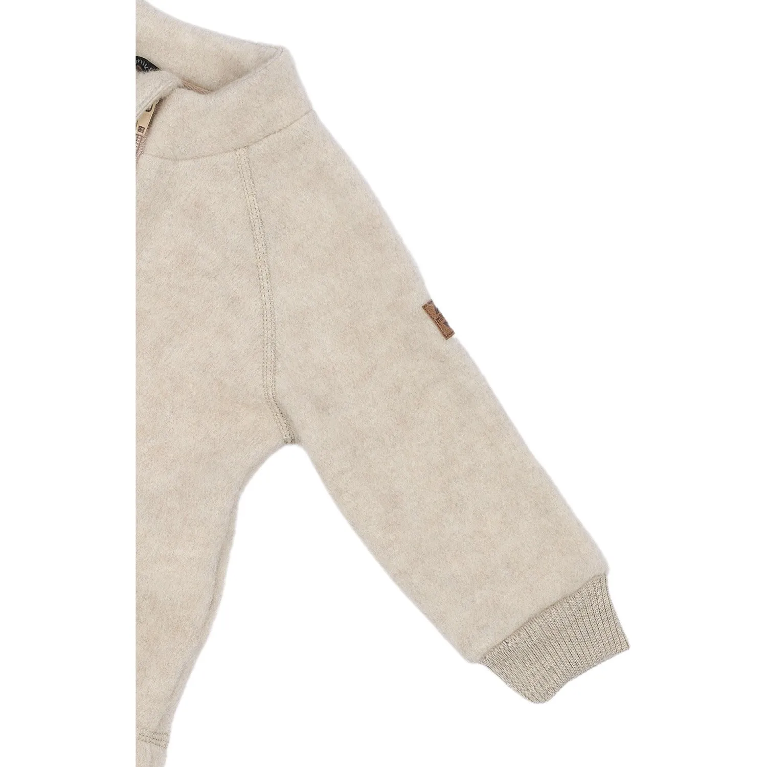 Mikk-Line Melange Offwhite Wolljacke Babykids_Mikk-Line