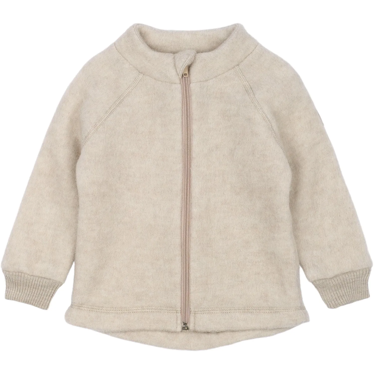 Mikk-Line Melange Offwhite Wolljacke Babykids_Mikk-Line