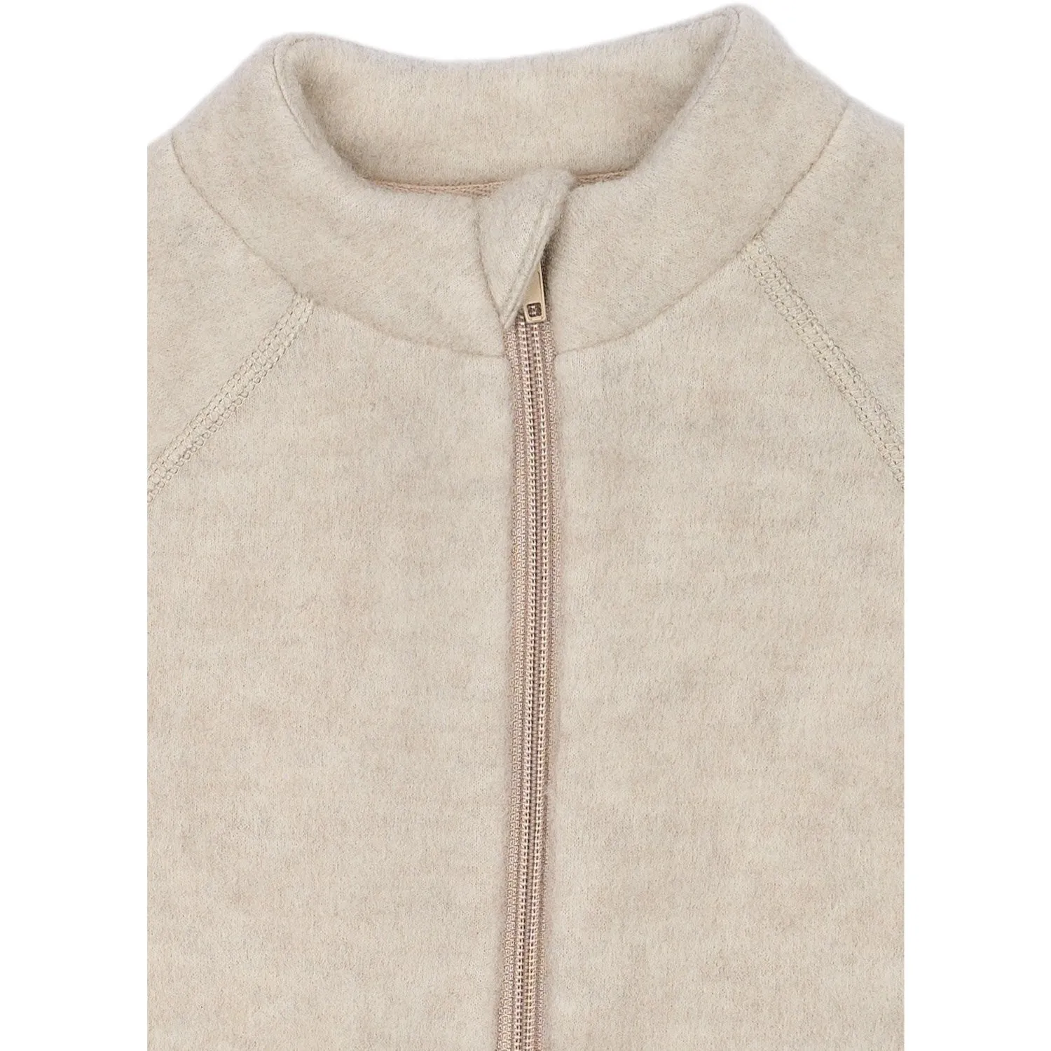 Mikk-Line Melange Offwhite Wolljacke Babykids_Mikk-Line