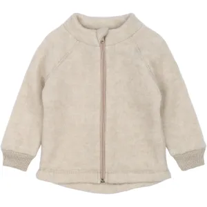Mikk-Line Melange Offwhite Wolljacke Babykids_Mikk-Line