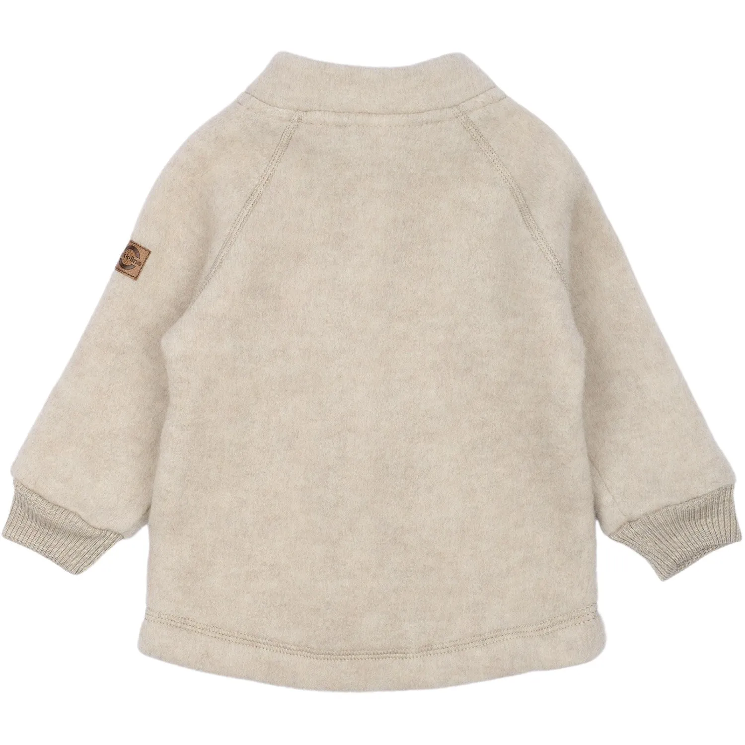 Mikk-Line Melange Offwhite Wolljacke Babykids_Mikk-Line