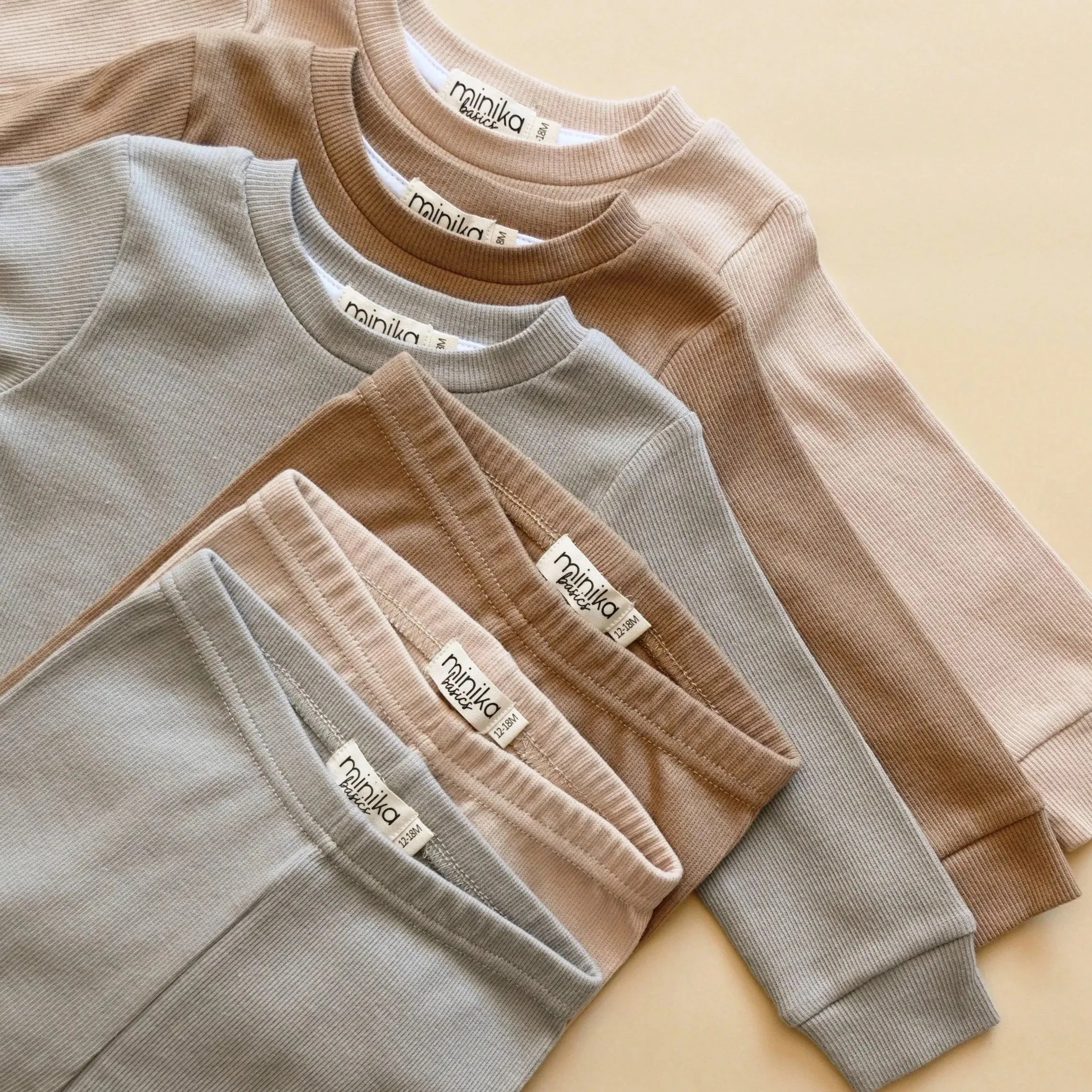 MINIKA Pyjama-Set - Creme