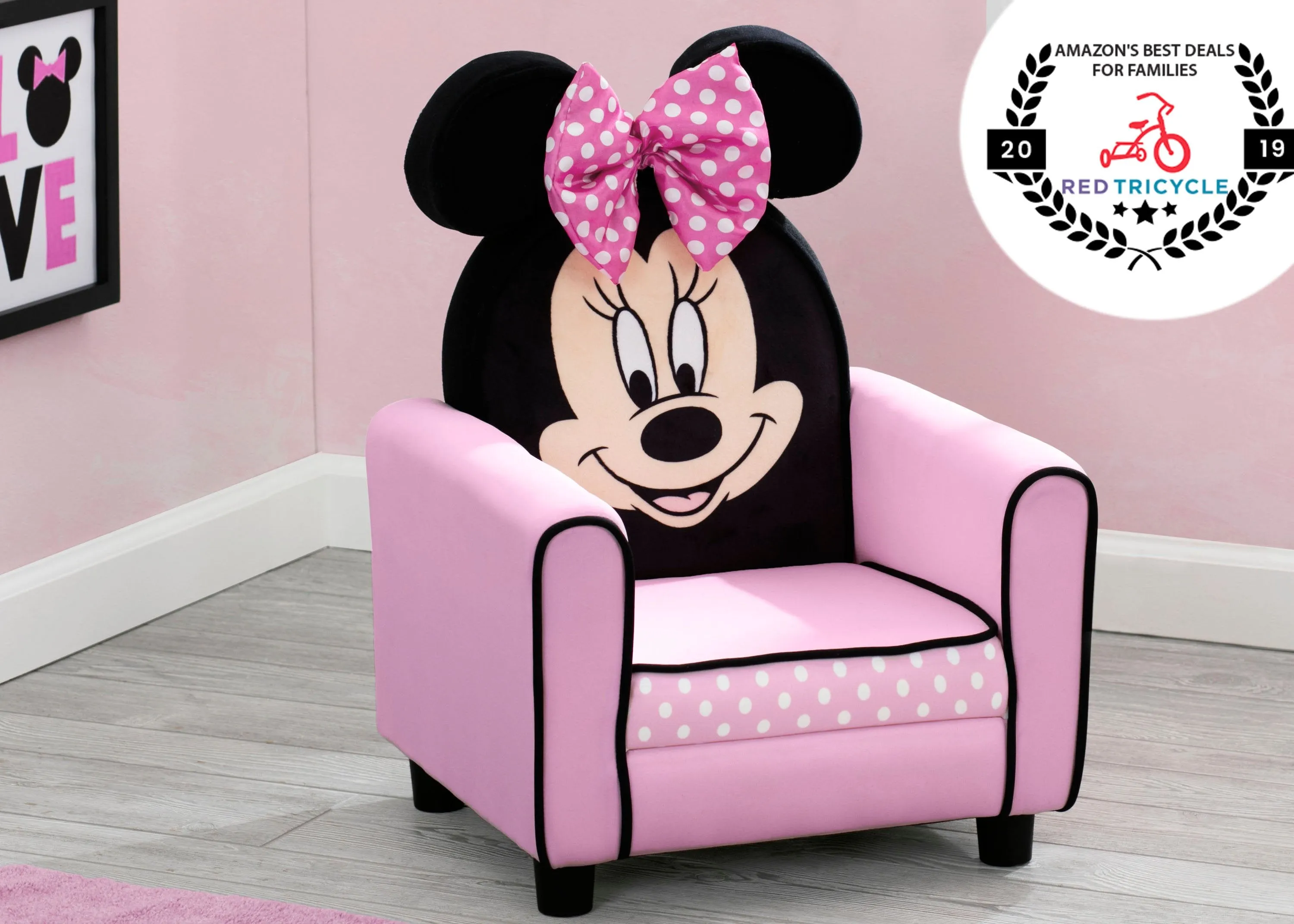 Minnie Maus Figürlicher Polsterstuhl für Kinder Babykids_Delta Children_Kinderstühle