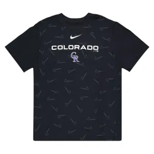 MLB - Herren Colorado Rockies Kurzarm-Logo-T-Shirt (NKGW 00A DNV 01R)