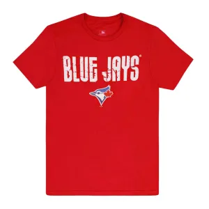 MLB - Herren Toronto Blue Jays Lauf Für Ball T-Shirt (XVML0D3MSC3A1PB 62ROT)