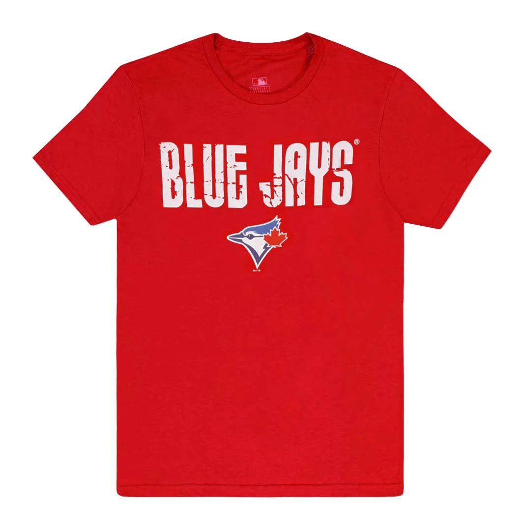 MLB - Herren Toronto Blue Jays Lauf Für Ball T-Shirt (XVML0D3MSC3A1PB 62ROT)